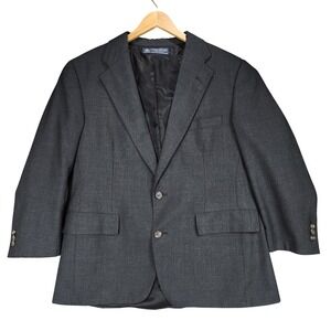 Vtg Brooks Brothers Sport‎ Coat 40R Men Slate Gray 2 Button 100% Wool USA READ